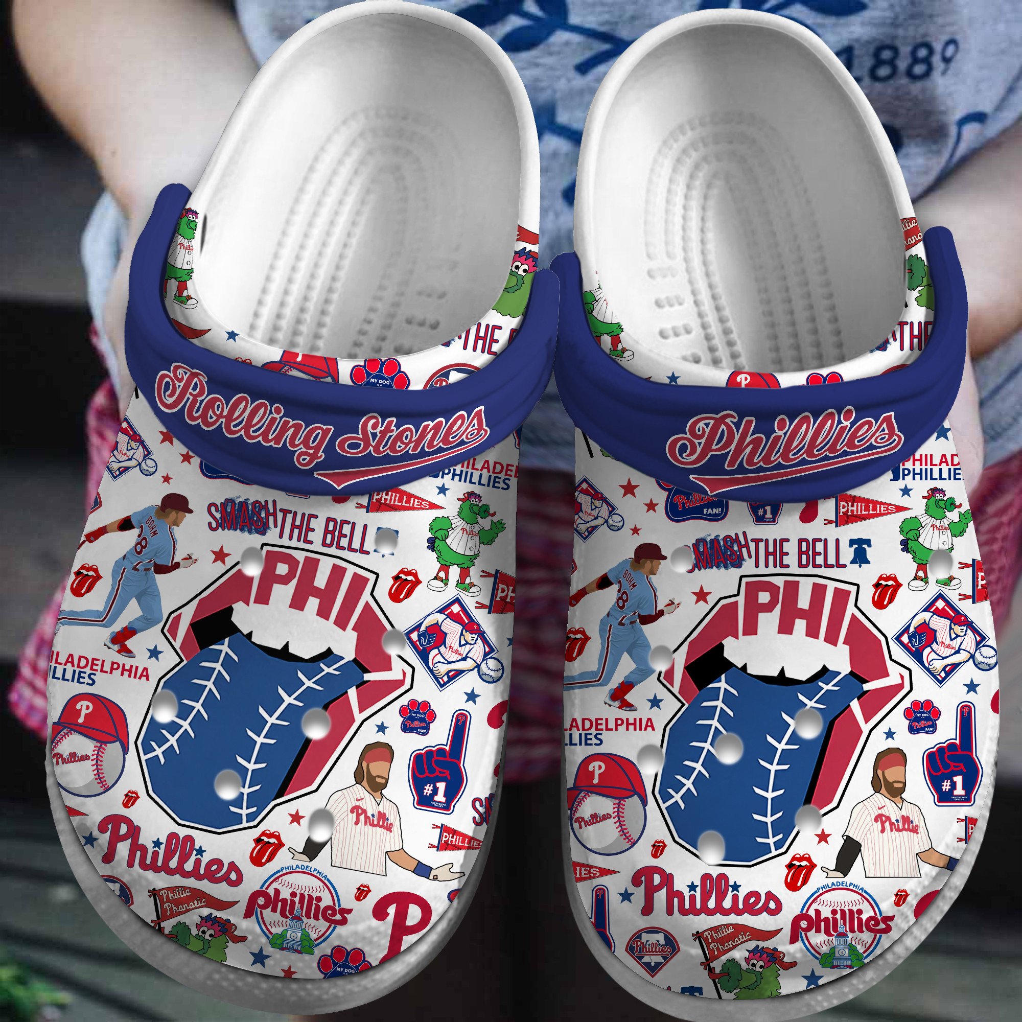 Philadelphia Phillies MLB Crocs, Philadelphia Phillies Comfortable For Men Women And Kids 94