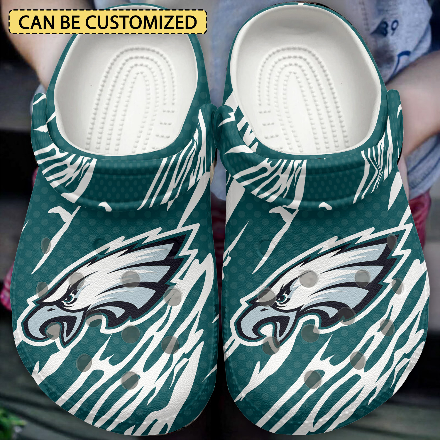 Philadelphia Eagles Nfl Sport Crocs, Philadelphia Eagles Comfortable For Men Women And Kids 7