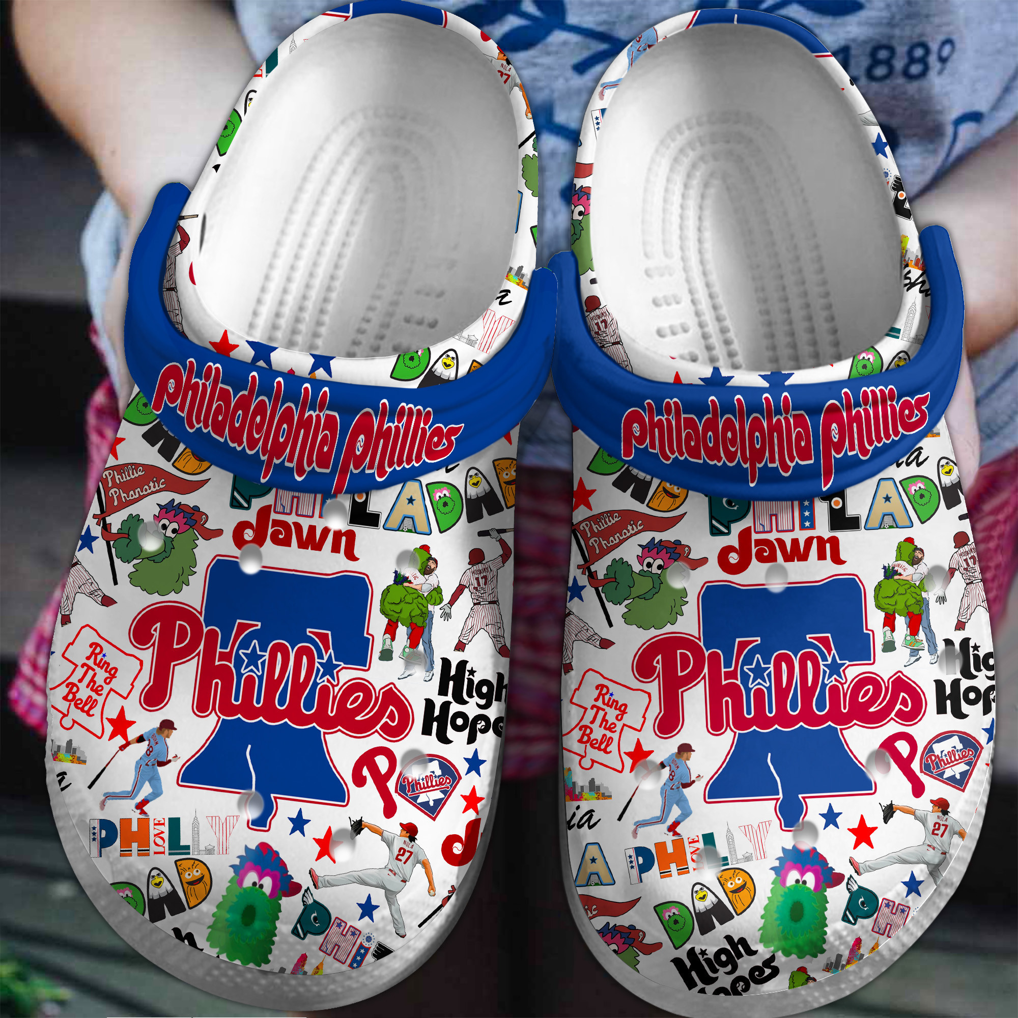 Philadelphia Phillies MLB Crocs, Philadelphia Phillies Comfortable For Men Women And Kids 93