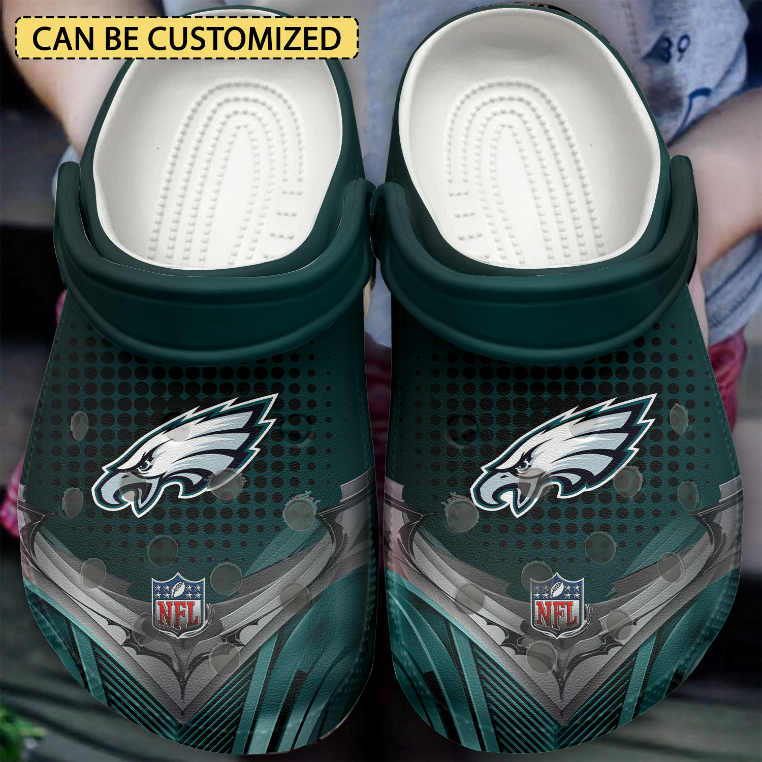Philadelphia Eagles Nfl Sport Crocs, Philadelphia Eagles Comfortable For Men Women And Kids 5