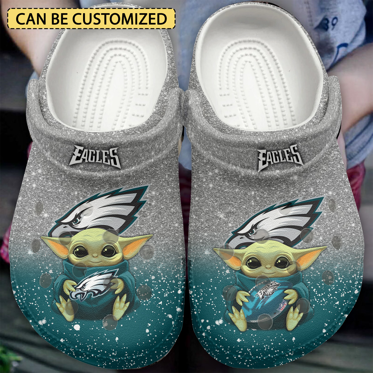 Philadelphia Eagles Nfl Sport Crocs, Philadelphia Eagles Comfortable For Men Women And Kids 9