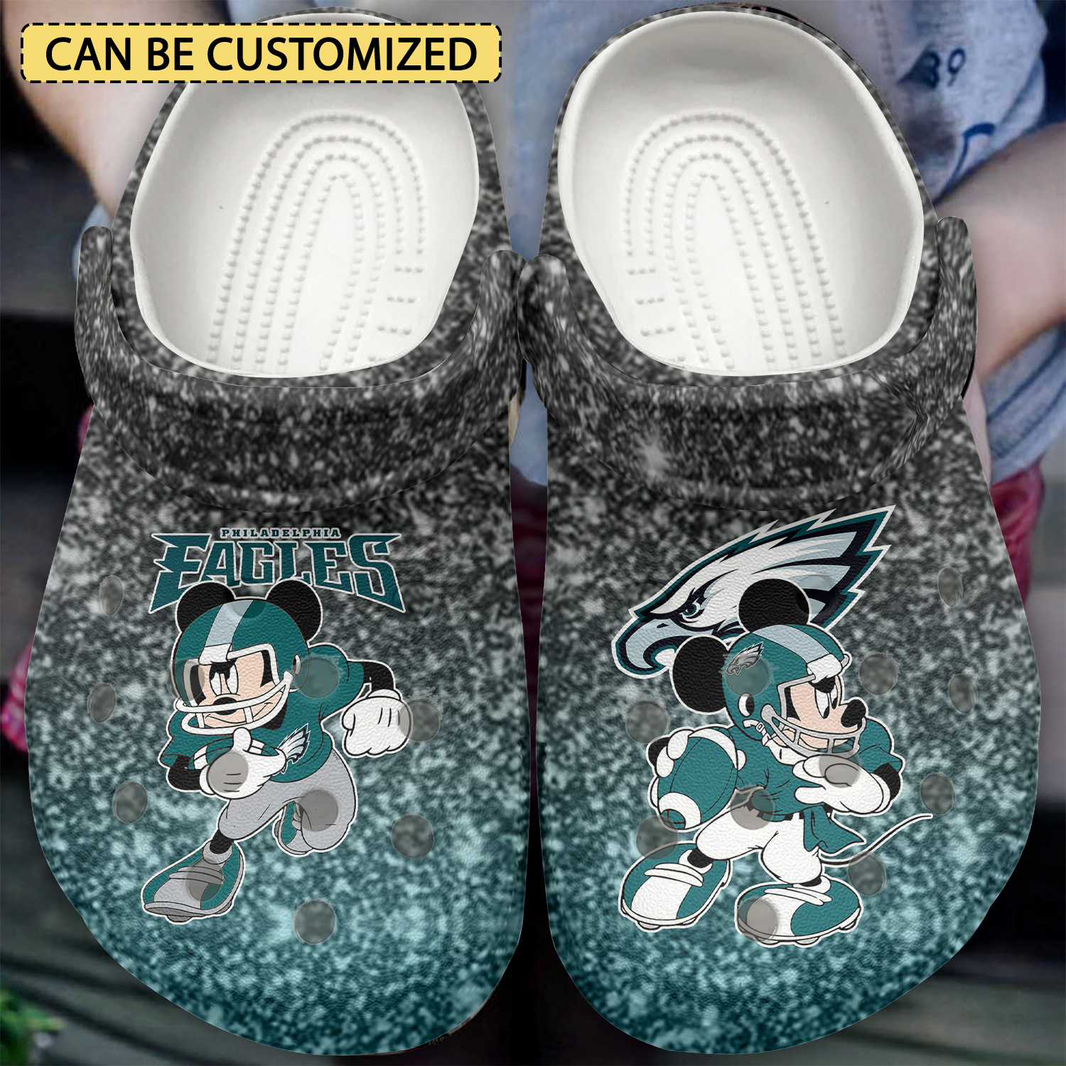 Philadelphia Eagles Nfl Sport Crocs, Philadelphia Eagles Comfortable For Men Women And Kids 36