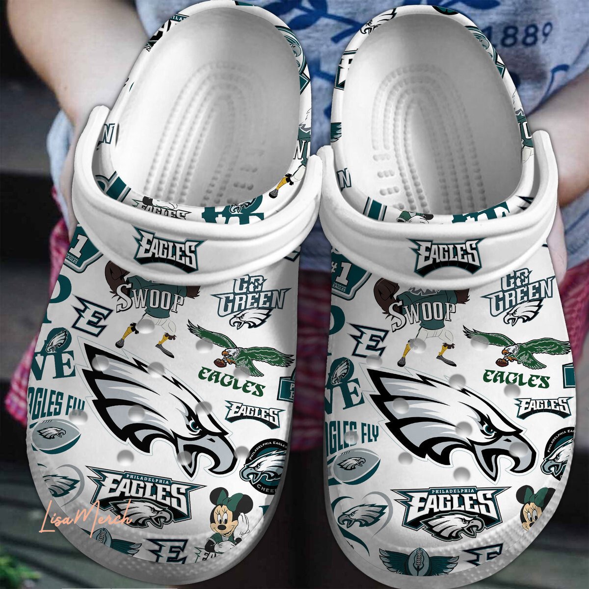 Philadelphia Eagles Nfl Sport Crocs, Philadelphia Eagles Comfortable For Men Women And Kids 73