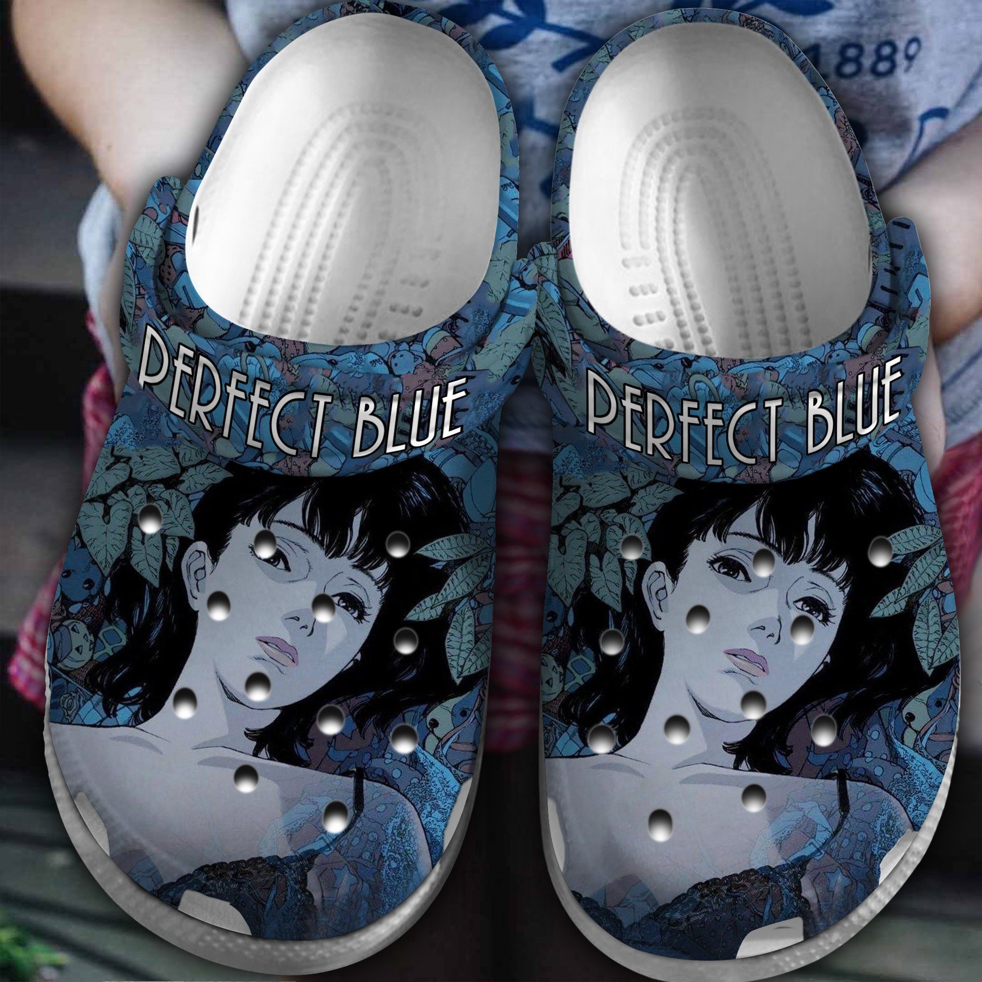 Perfect Blue Anime Cartoon Crocs, Perfect Blue Comfortable For Men Women And Kids