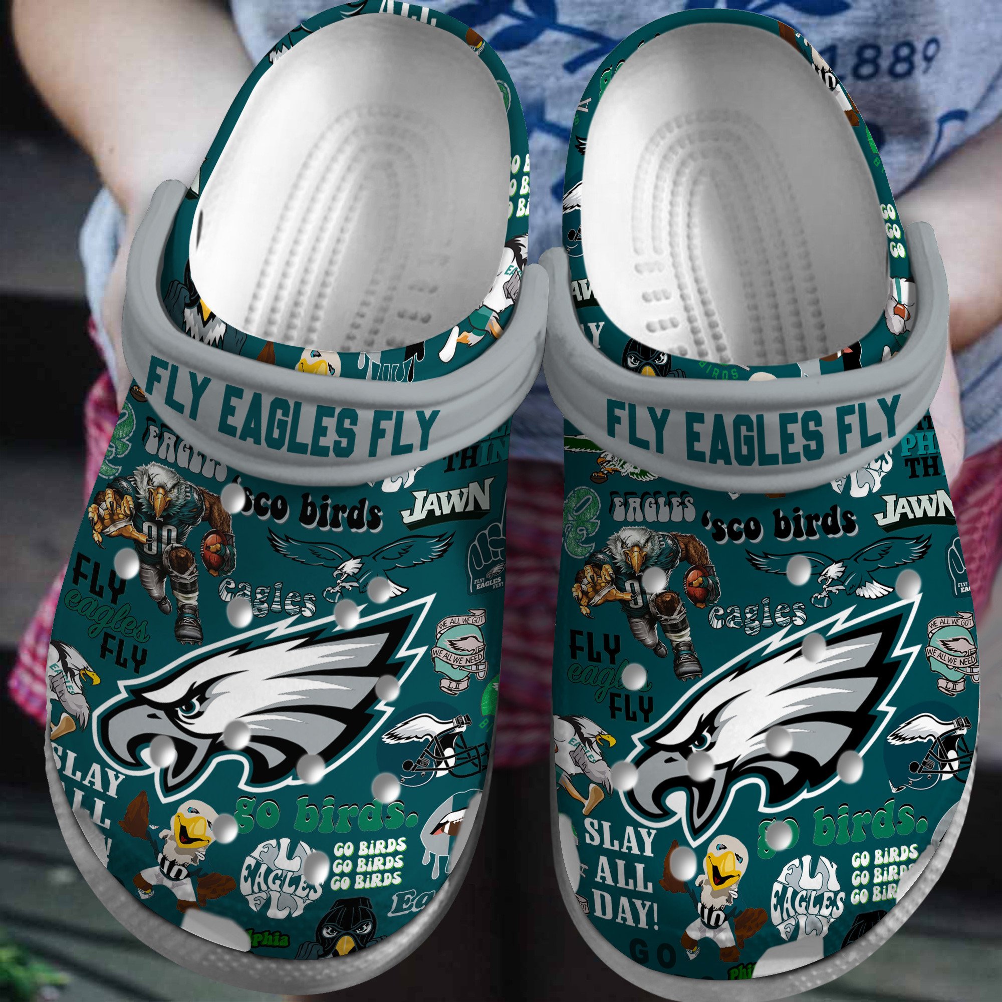 Philadelphia Eagles Nfl Crocs Clogs, Philadelphia Eagles Comfortable For Men Women And Kids