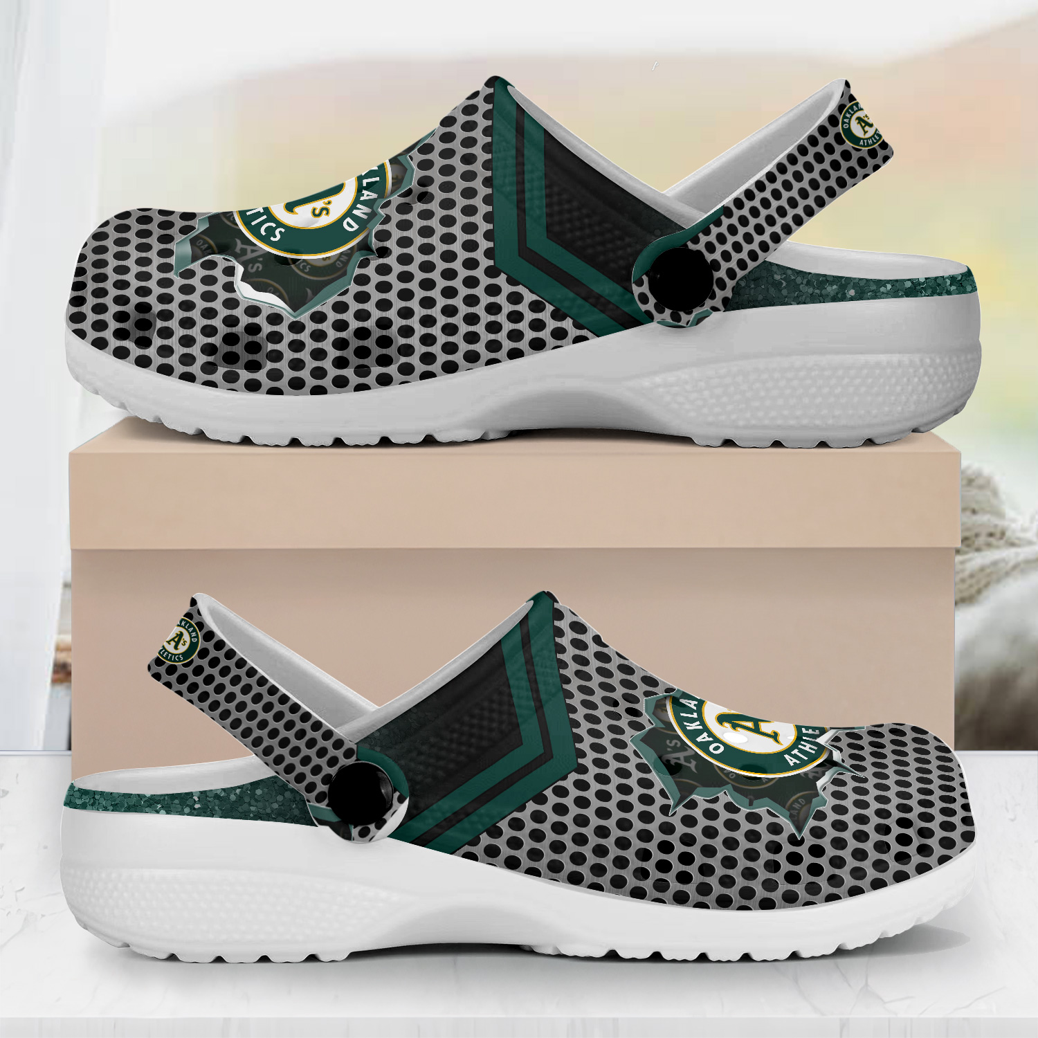 Oakland Athletics MLB Crocs, Oakland Athletics Comfortable For Men Women And Kids 84