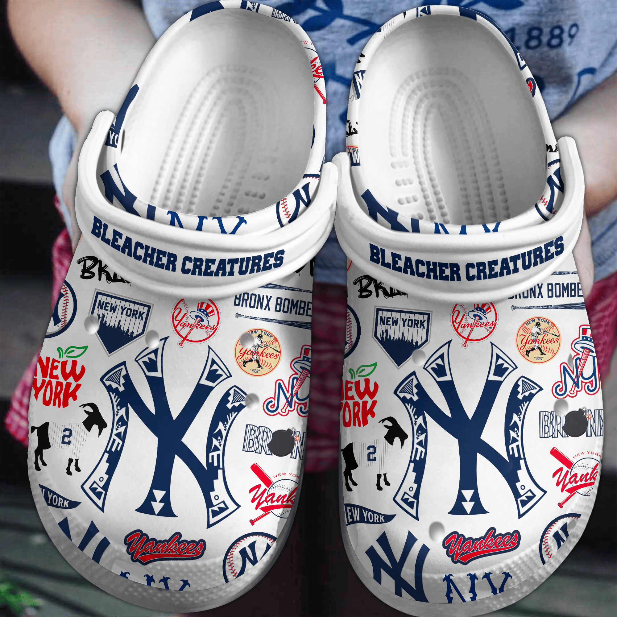 New York Yankees MLB Crocs, New York Yankees Comfortable For Men Women And Kids 9