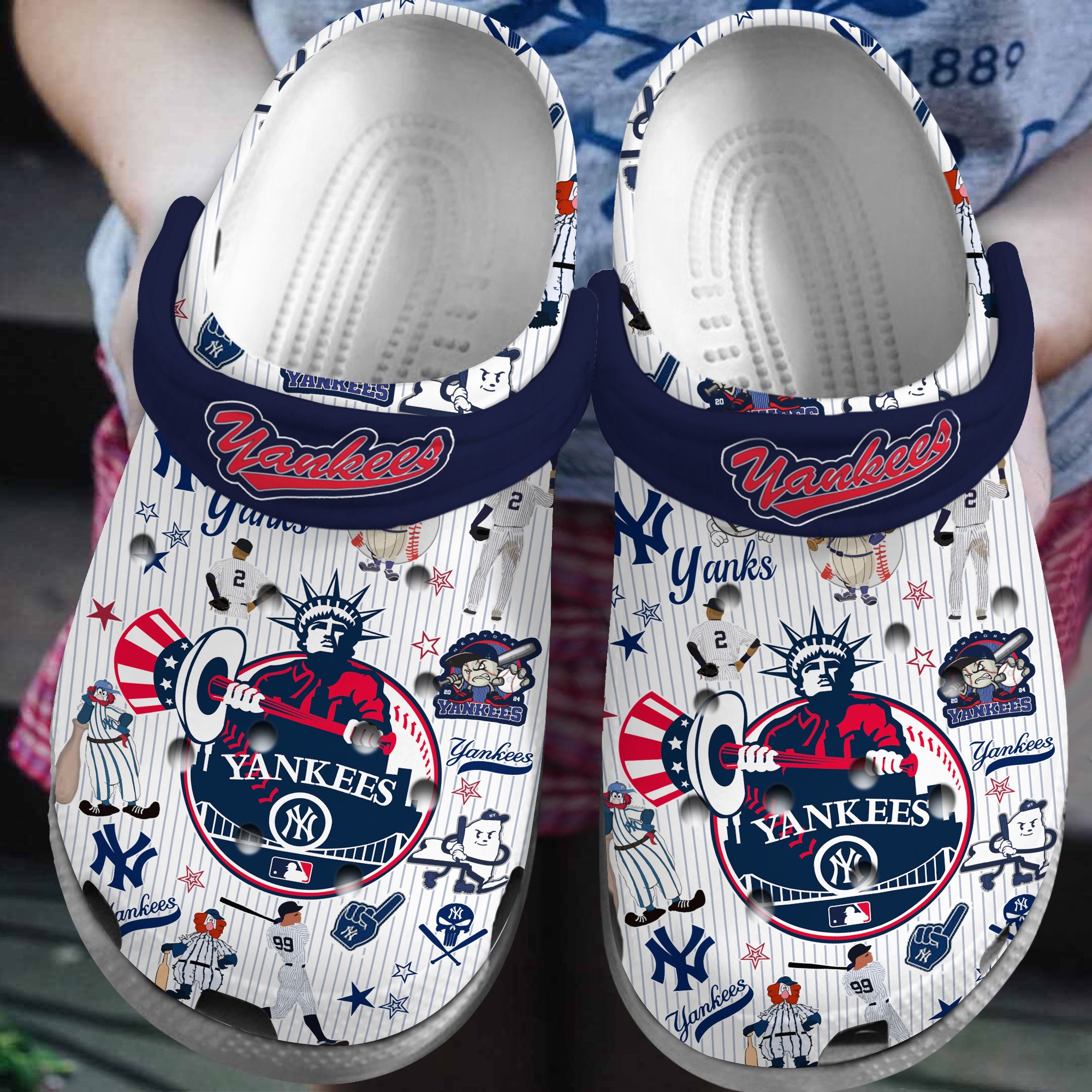 New York Yankees MLB Crocs, New York Yankees Comfortable For Men Women And Kids 5