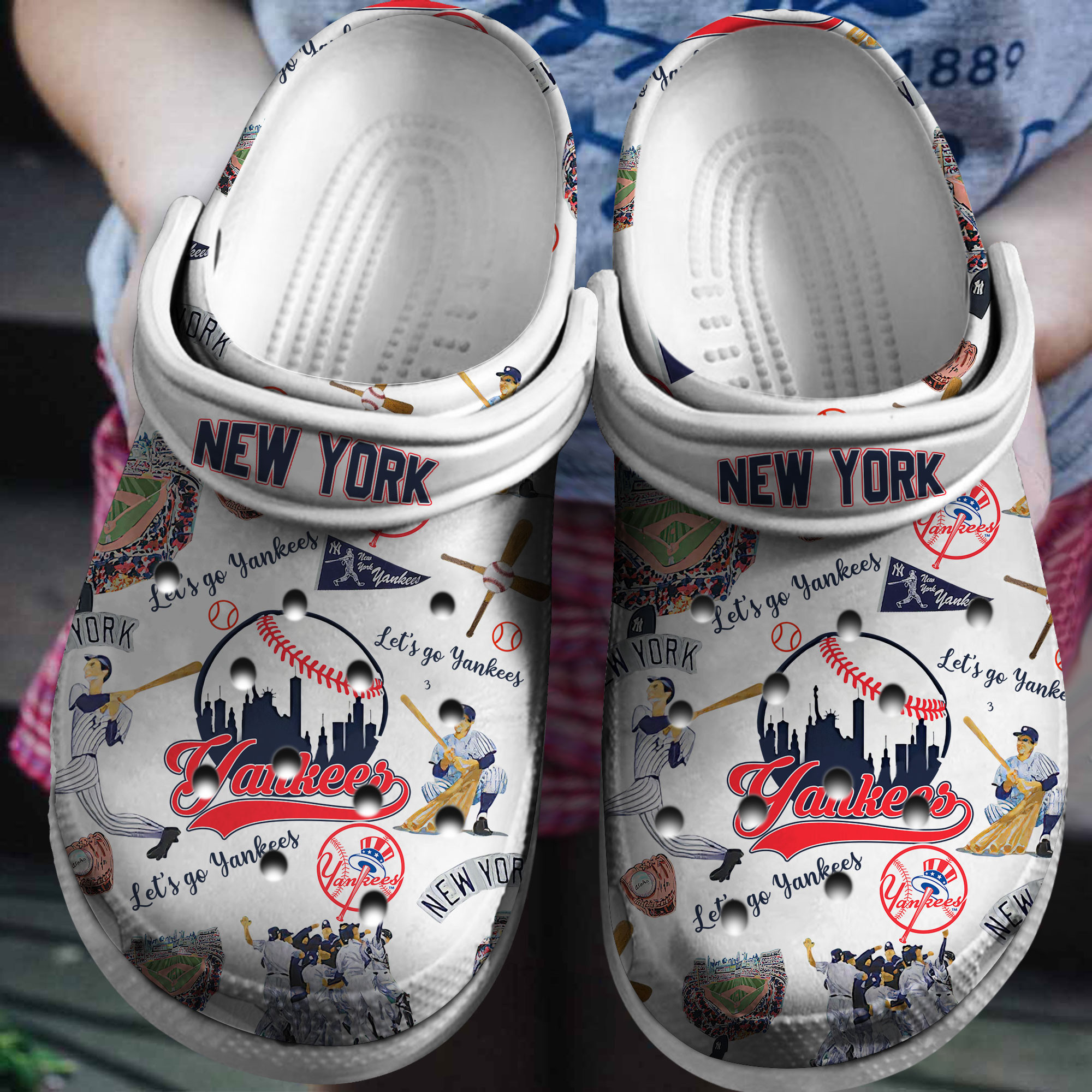 New York Yankees MLB Crocs, New York Yankees Comfortable For Men Women And Kids 3