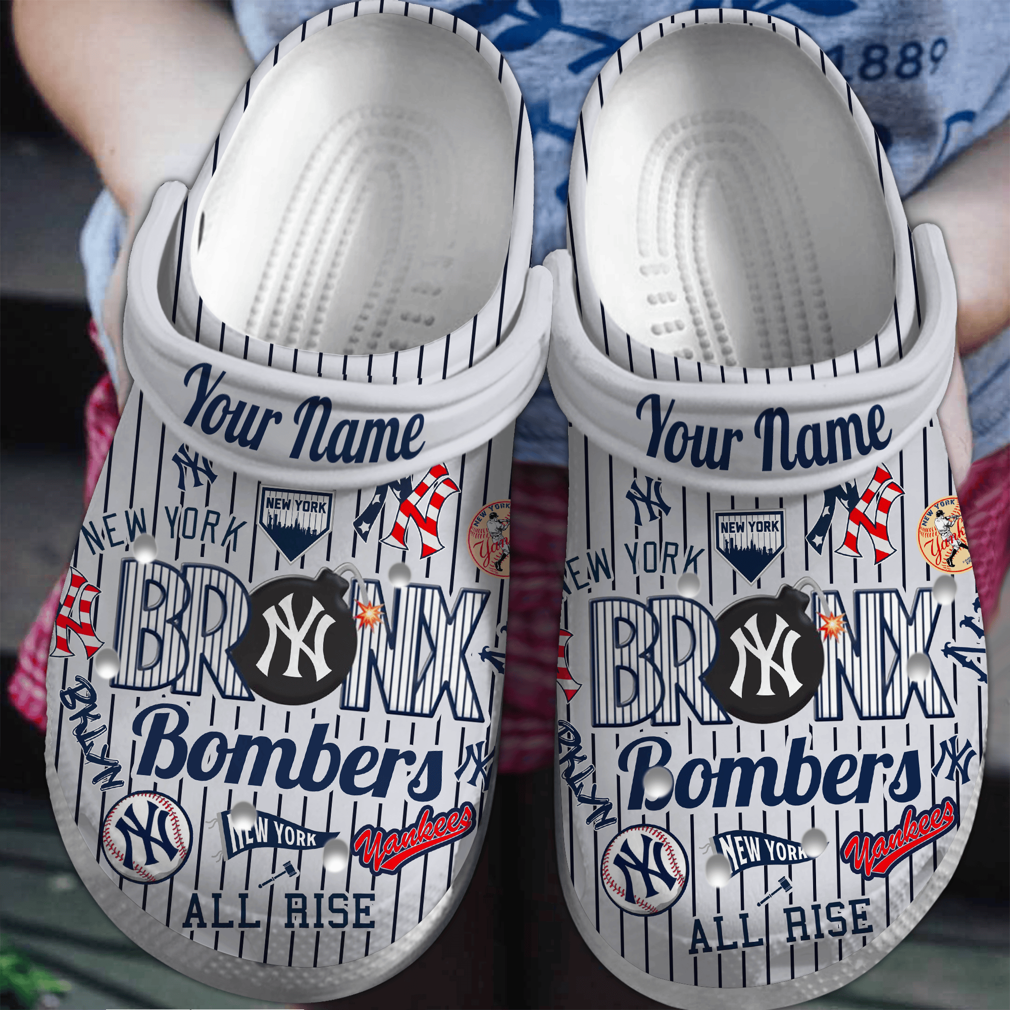 New York Yankees Baseball MLB Crocs, New York Yankees Comfortable For Men Women And Kids