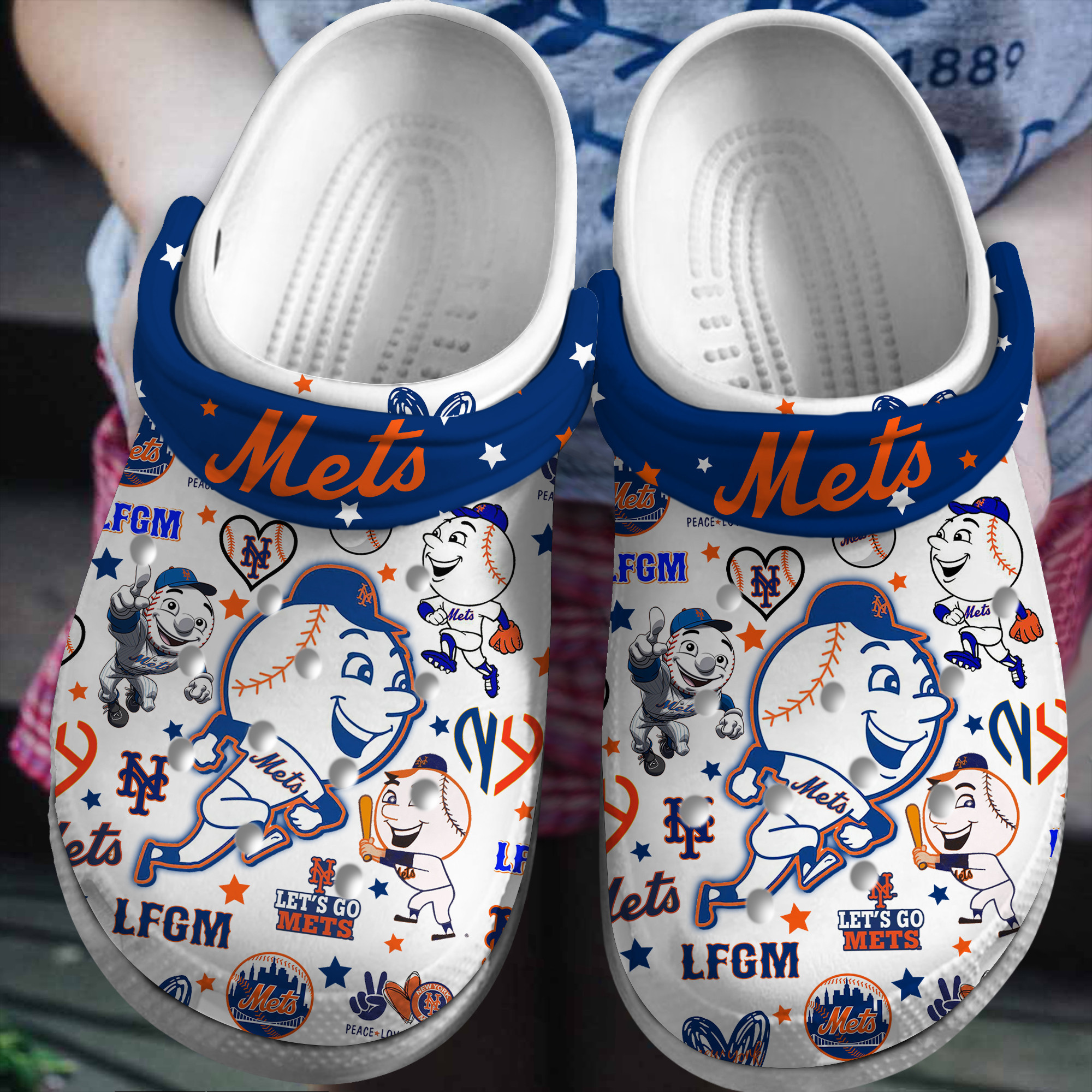 New York Mets Baseball MLB Crocs, New York Mets Comfortable For Men Women And Kids
