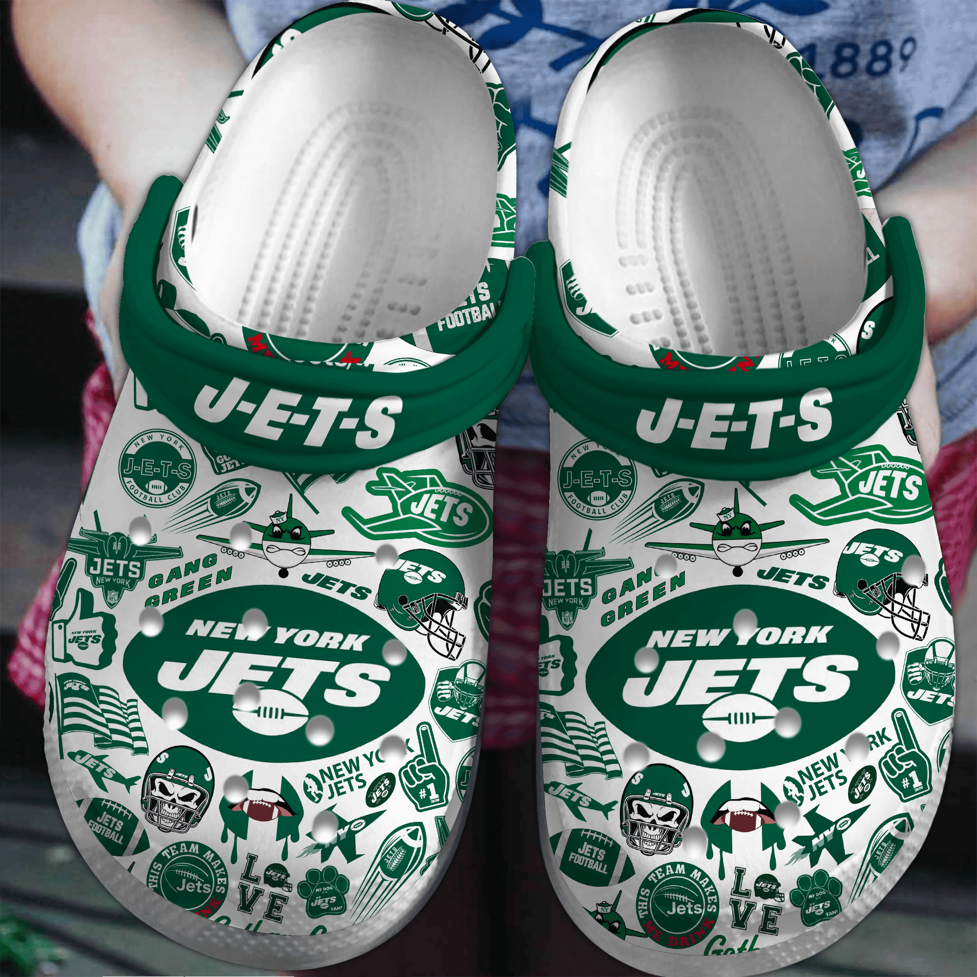 New York Jets Nfl Sport Crocs, New York Jets Comfortable For Men Women And Kids 18