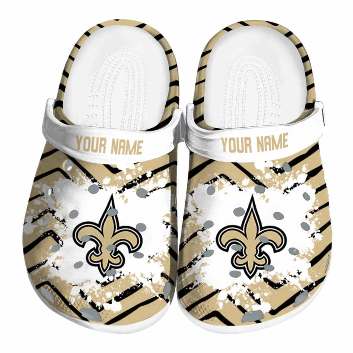 New Orleans Saints Nfl Sport Crocs, New Orleans Saints Comfortable For Men Women And Kids 81