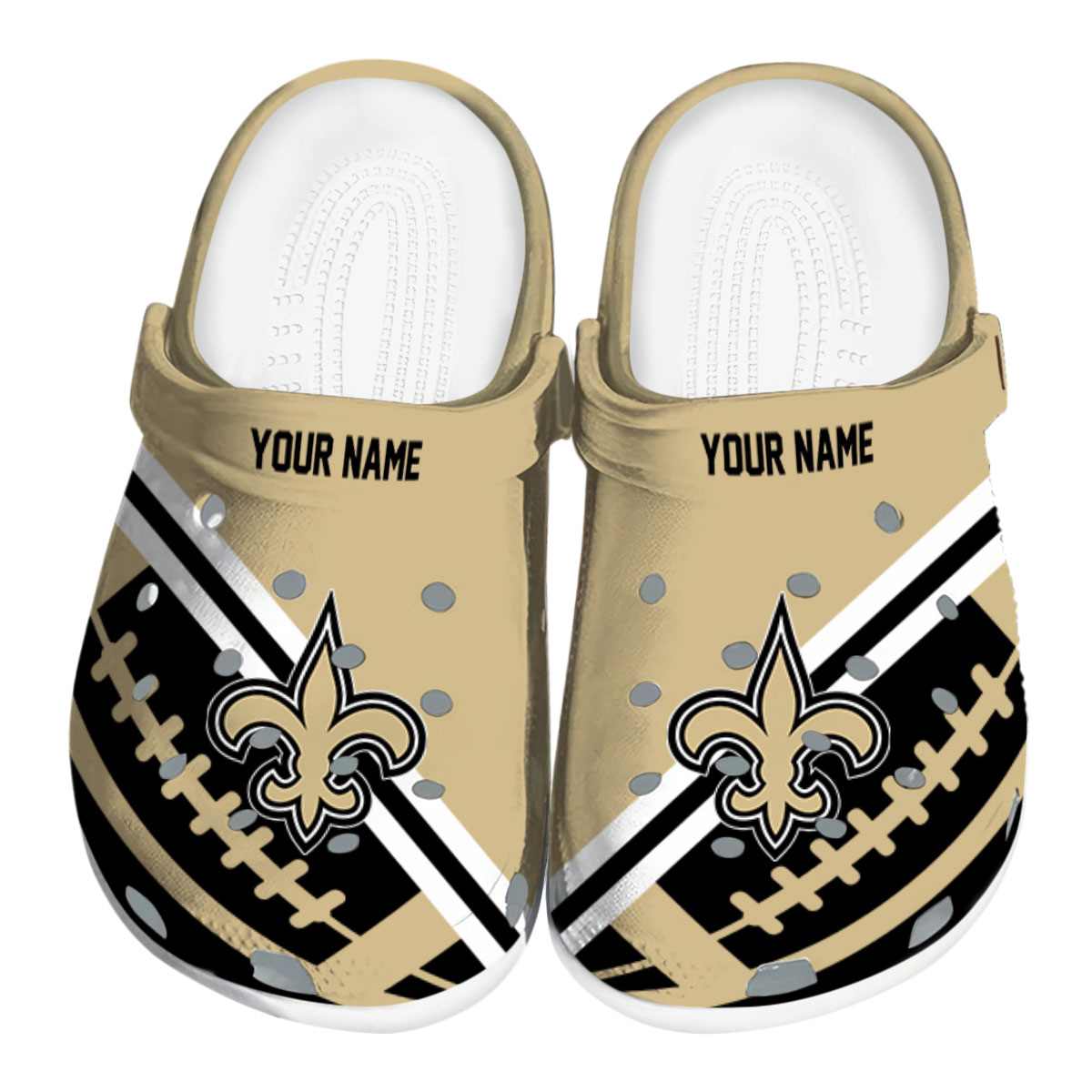 New Orleans Saints Nfl Sport Crocs, New Orleans Saints Comfortable For Men Women And Kids 65