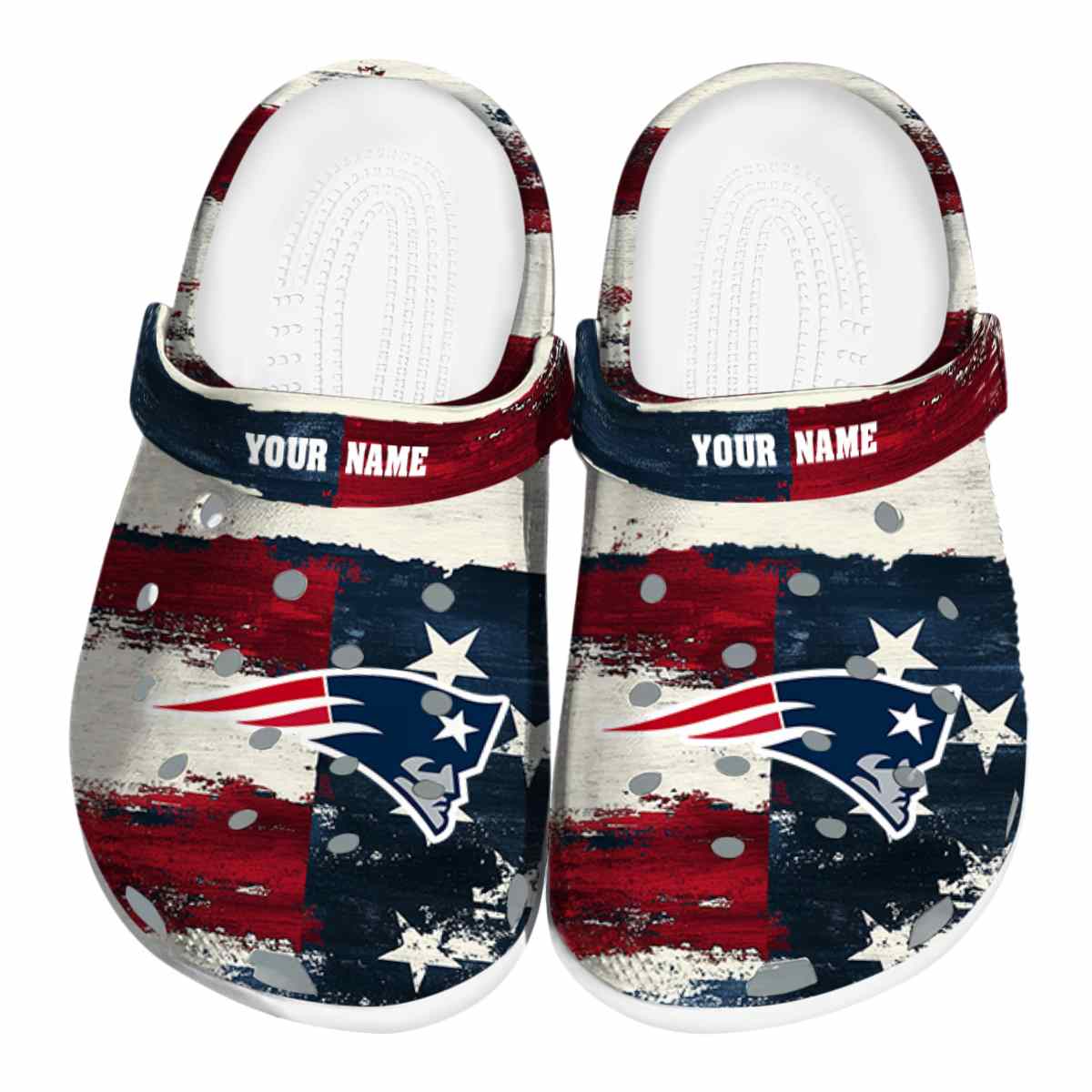 New England Patriots Nfl Sport Crocs, New England Patriots Comfortable For Men Women And Kids 50