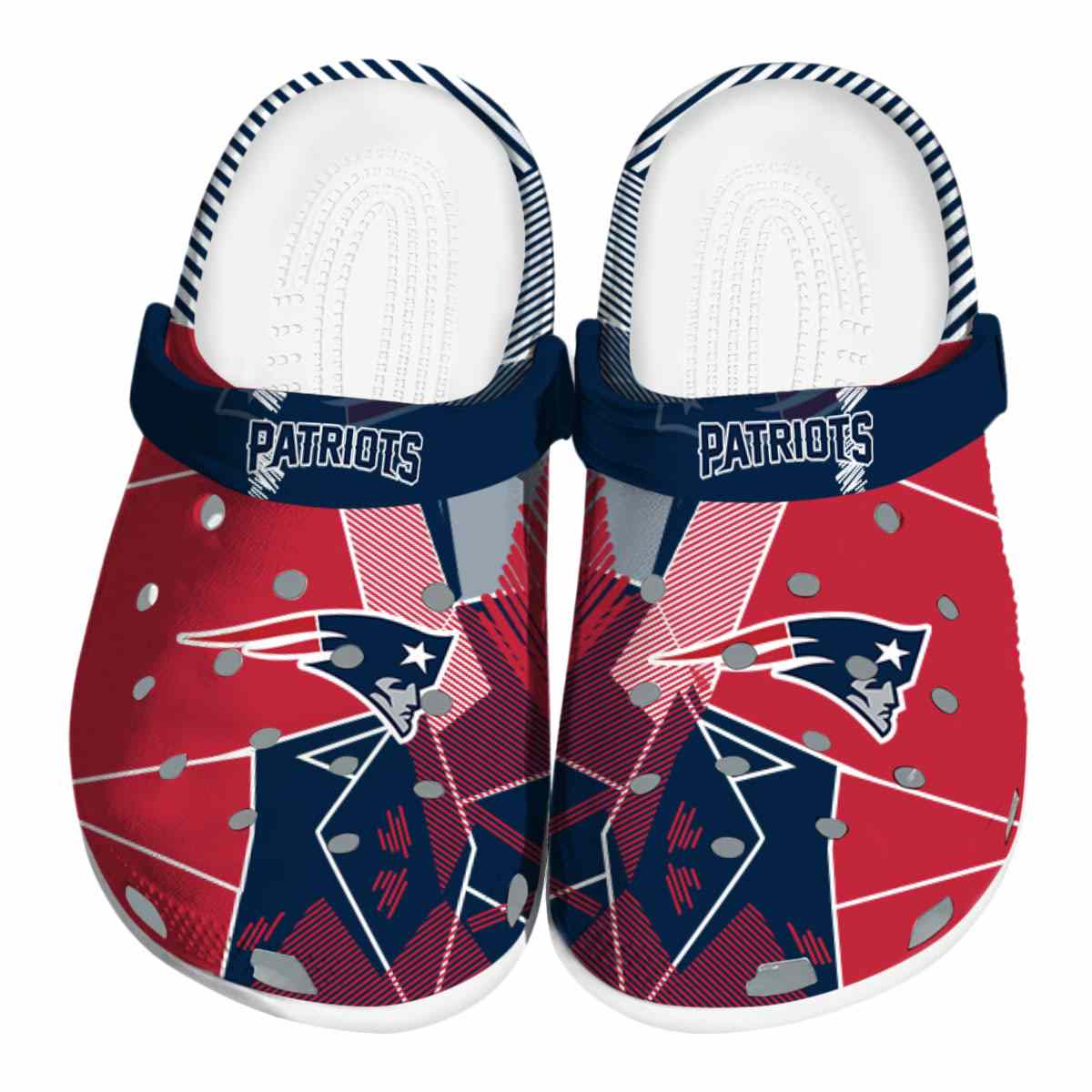 New England Patriots Nfl Sport Crocs, New England Patriots Comfortable For Men Women And Kids 52