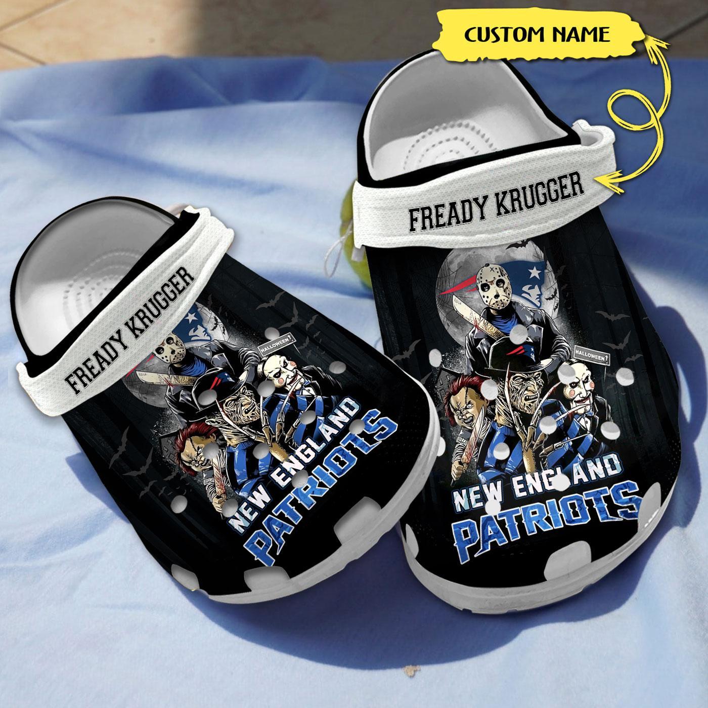 New England Patriots Nfl Sport Crocs, New England Patriots Comfortable For Men Women And Kids 60