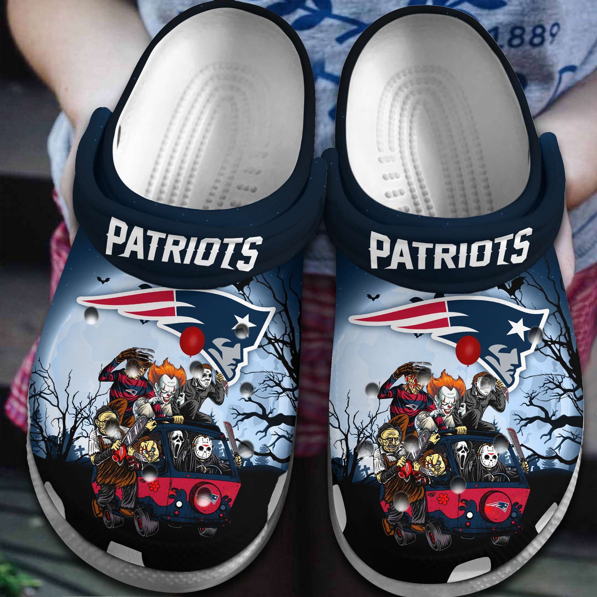 New England Patriots Nfl Sport Crocs, New England Patriots Comfortable For Men Women And Kids 70