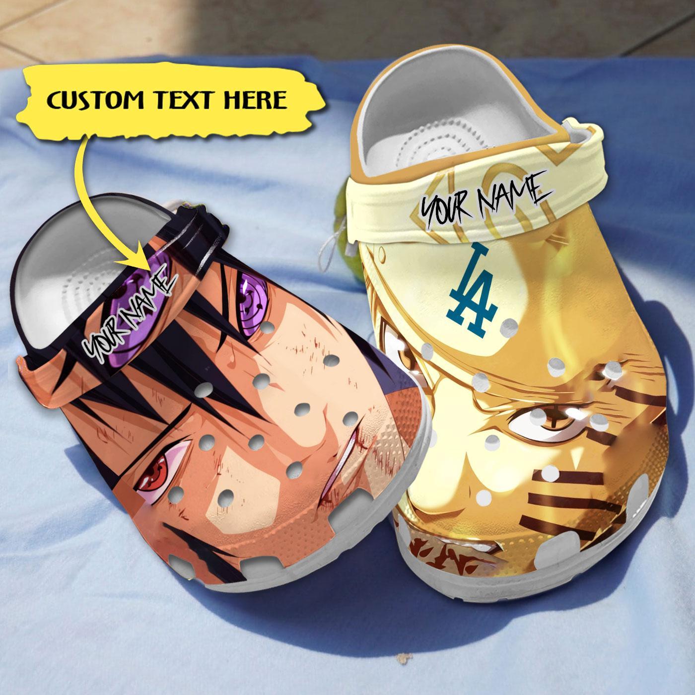 Naruto And Los Angeles Dodgers MLB Crocs, Naruto And Los Comfortable For Men Women And Kids
