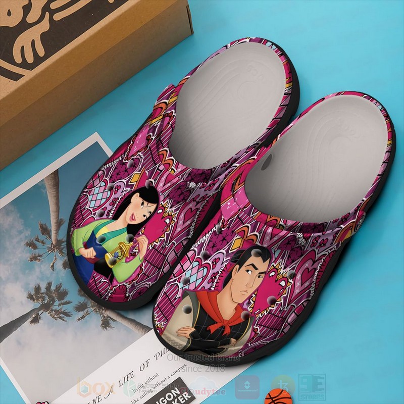 Mulan And Shang Cartoon Crocs, Mulan And Shang Comfortable For Men Women And Kids 76