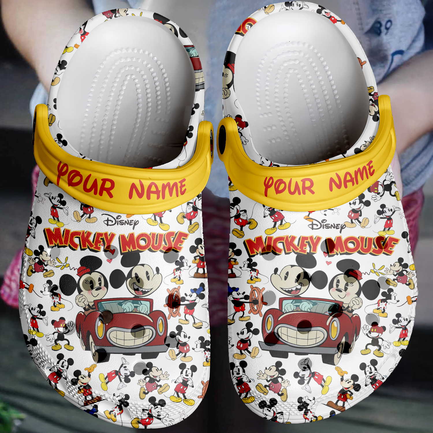 Mouse Cartoon Crocs, Mouse Comfortable For Men Women And Kids 36