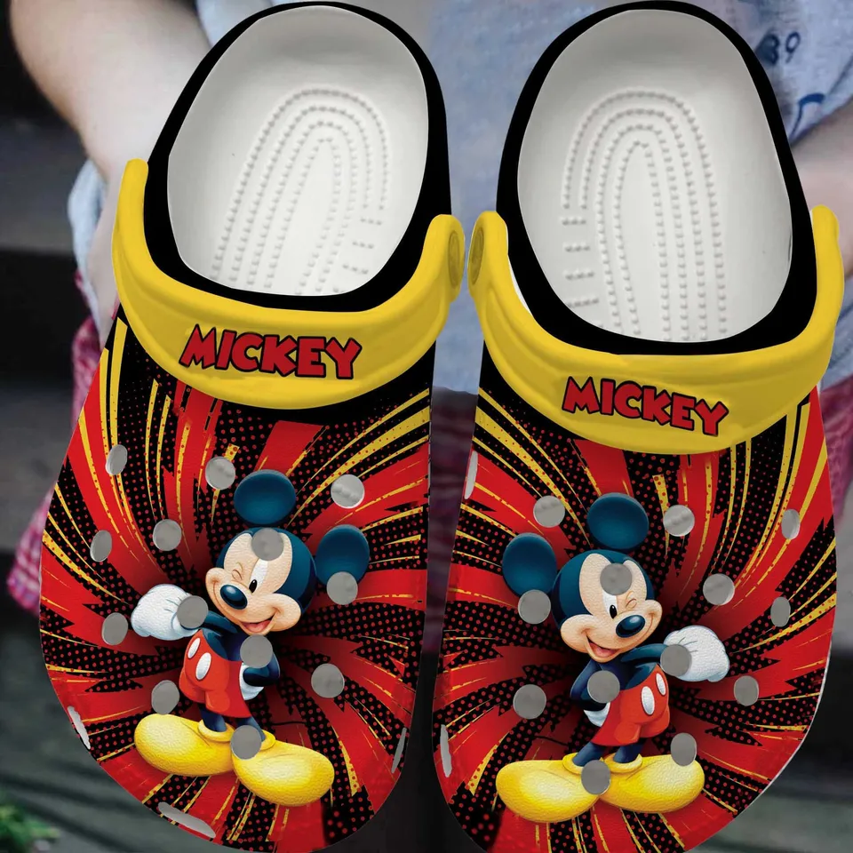Mouse Cartoon Crocs, Mouse Comfortable For Men Women And Kids 4