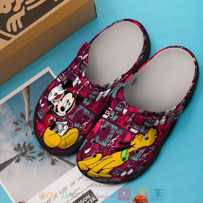 Mouse And Pluto Cartoon Crocs, Mouse And Pluto Comfortable For Men Women And Kids 10