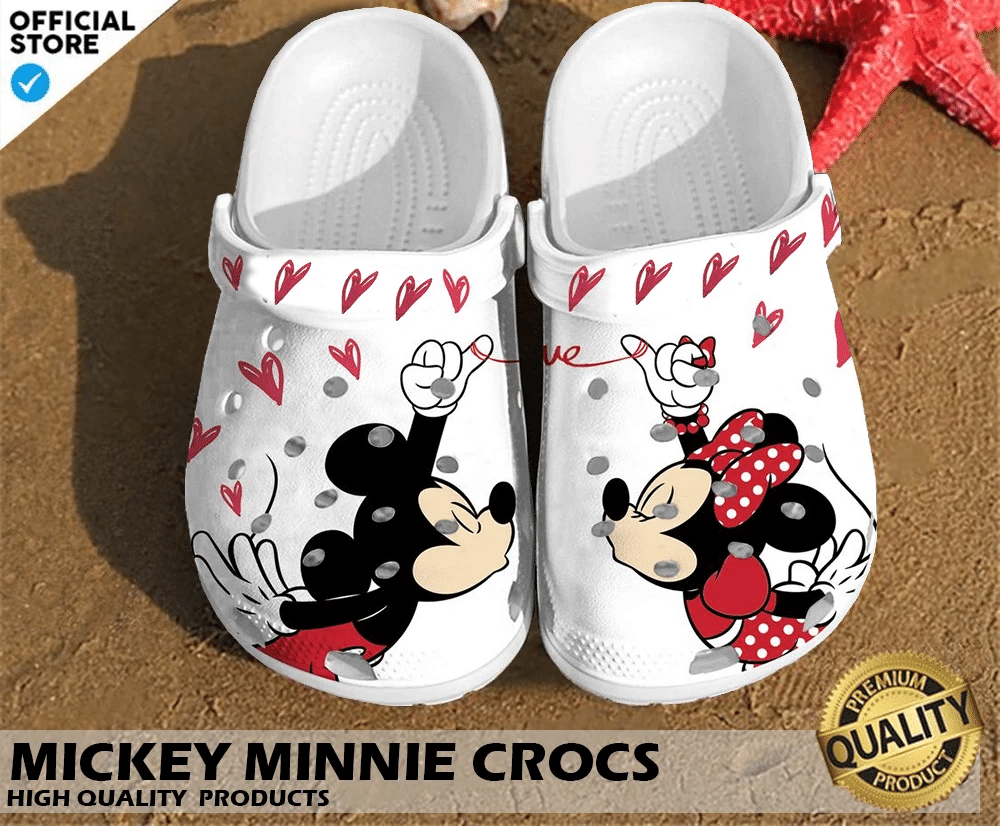 Minnie Mouse Crocs Clog Shoes, Minnie Mouse Comfortable For Men Women And Kids 25