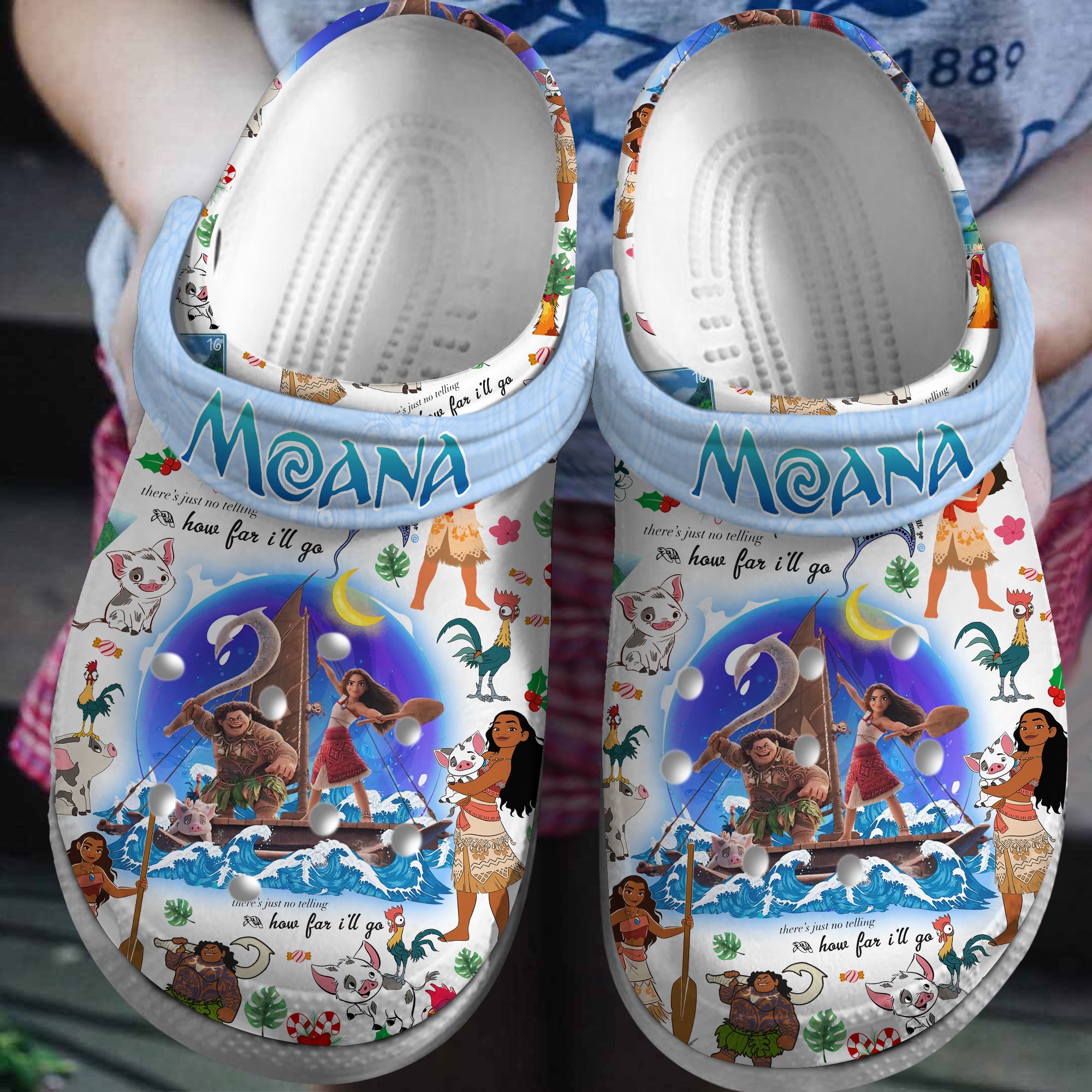 Moana Cartoon Crocs, Moana Comfortable For Men Women And Kids 18