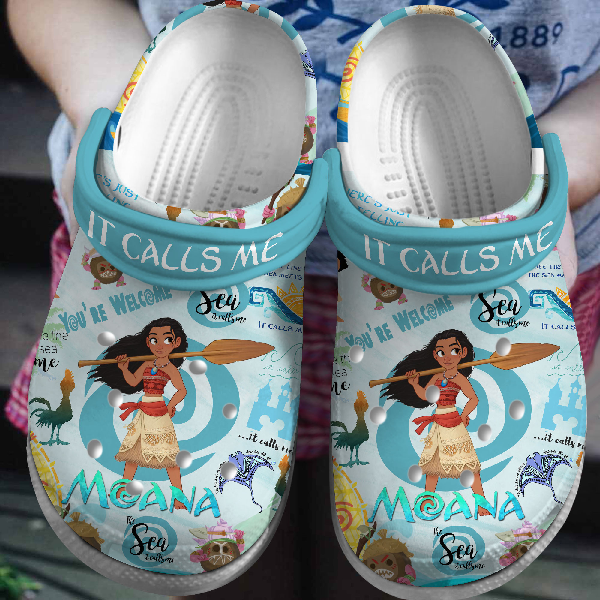 Moana Cartoon Crocs, Moana Comfortable For Men Women And Kids 22