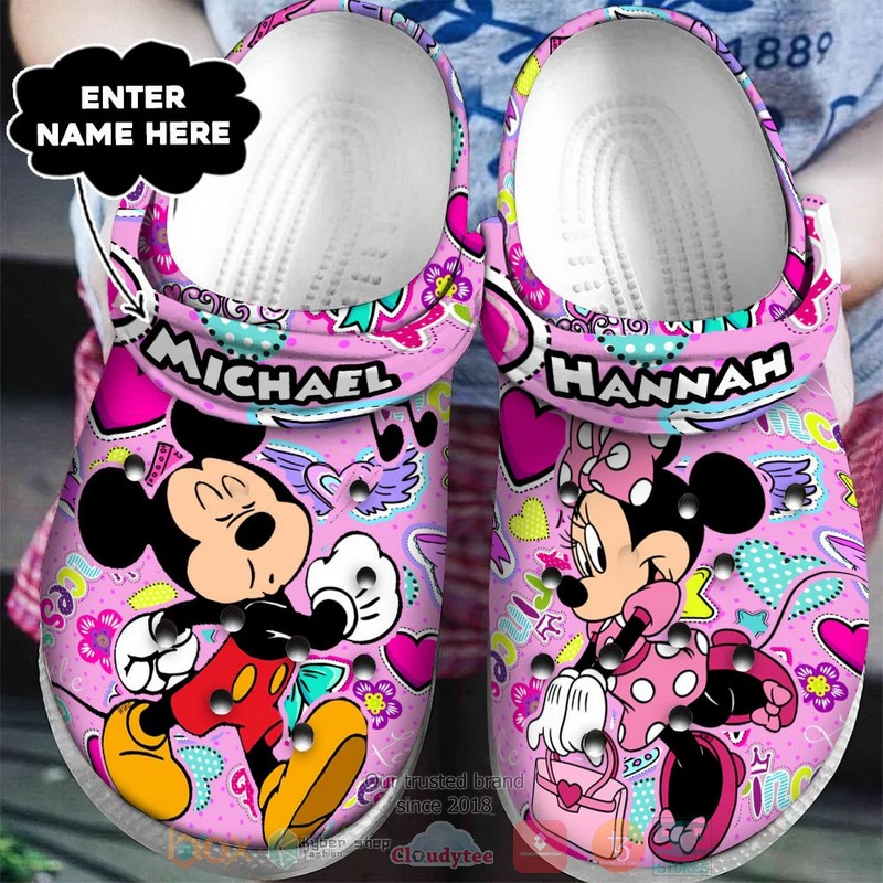 Minnie Mouse Cartoon Crocs, Minnie Mouse Comfortable For Men Women And Kids 41