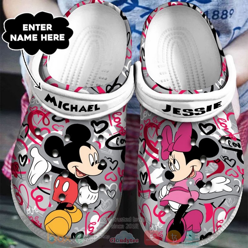 Minnie Mouse Cartoon Crocs, Minnie Mouse Comfortable For Men Women And Kids 36