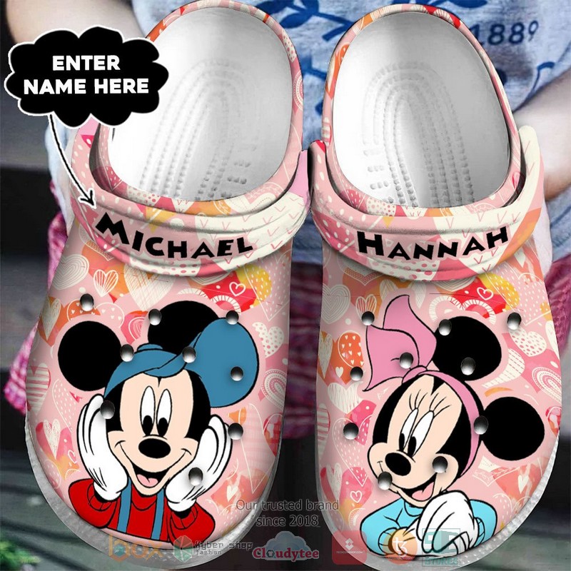 Minnie Mouse Cartoon Crocs, Minnie Mouse Comfortable For Men Women And Kids 35