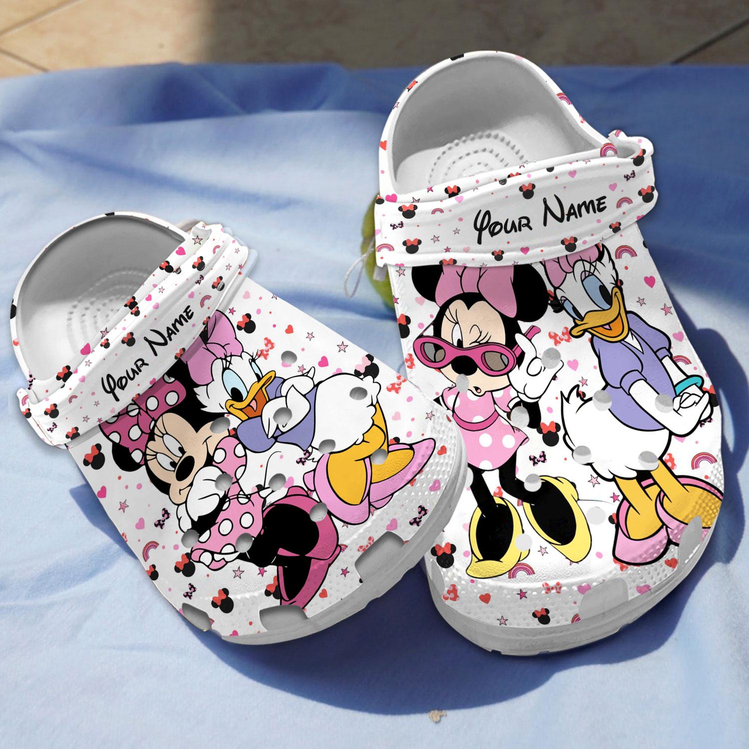 Minnie Mouse Cartoon Crocs, Minnie Mouse Comfortable For Men Women And Kids 67