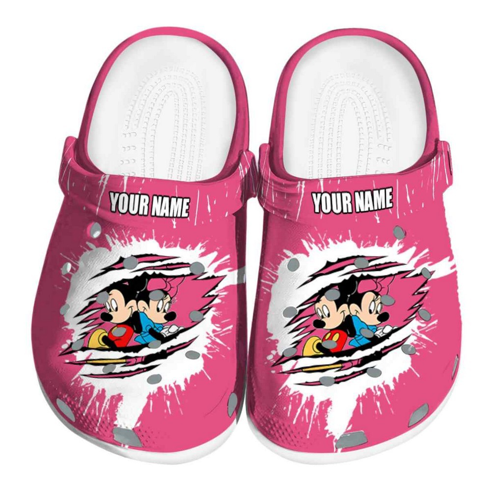 Minnie Mouse Cartoon Crocs, Minnie Mouse Comfortable For Men Women And Kids 4