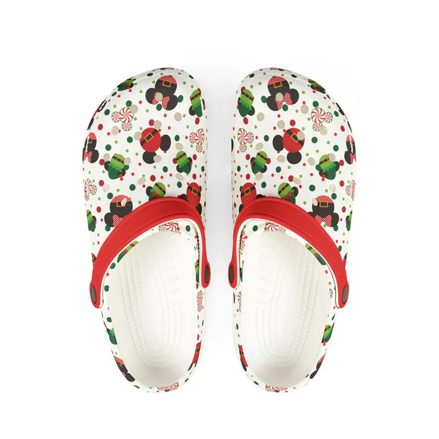 Minnie Cartoon Candy Christmas Crocs, Minnie Candy Comfortable For Men Women And Kids