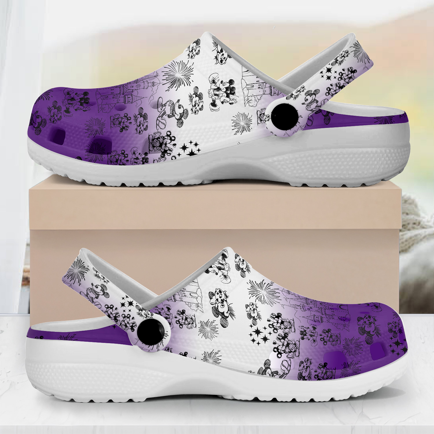 Minnie Cartoon Crocs, Minnie Comfortable For Men Women And Kids 6