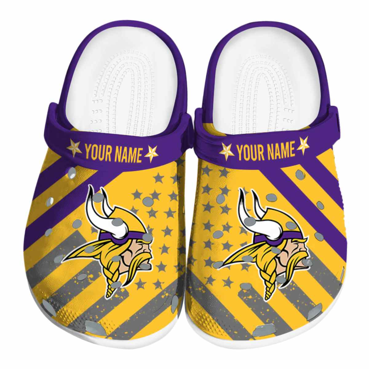 Minnesota Vikings Nfl Sport Crocs, Minnesota Vikings Comfortable For Men Women And Kids 55
