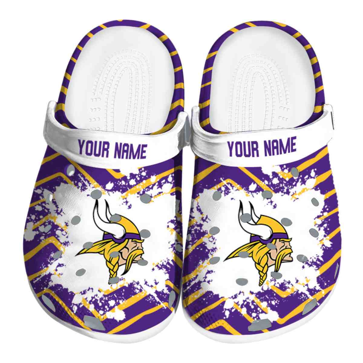 Minnesota Vikings Nfl Sport Crocs, Minnesota Vikings Comfortable For Men Women And Kids 56
