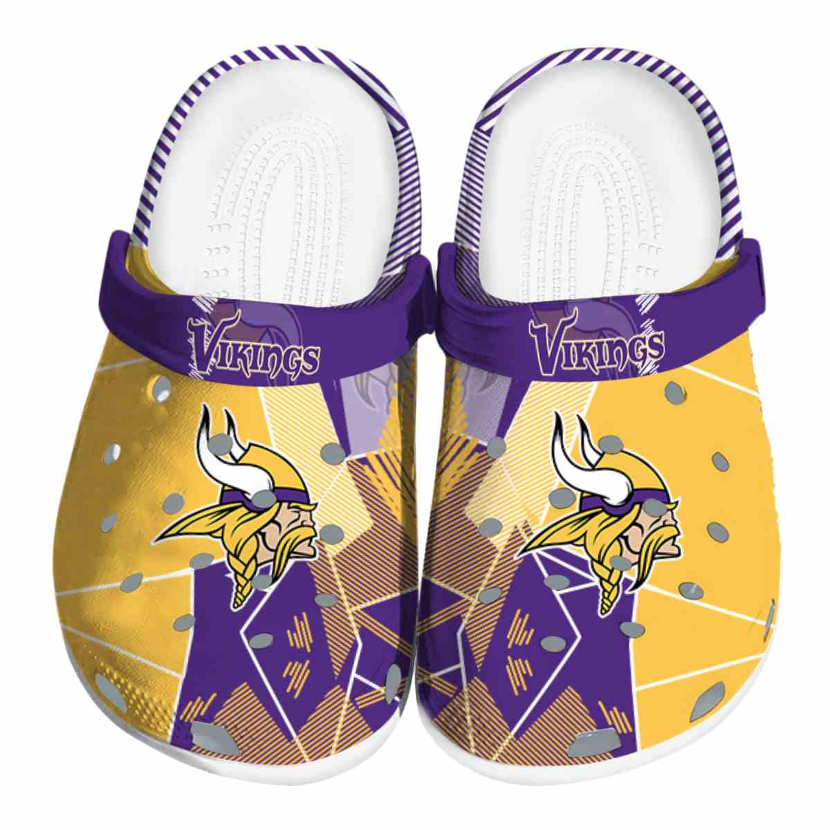 Minnesota Vikings Nfl Sport Crocs, Minnesota Vikings Comfortable For Men Women And Kids 54