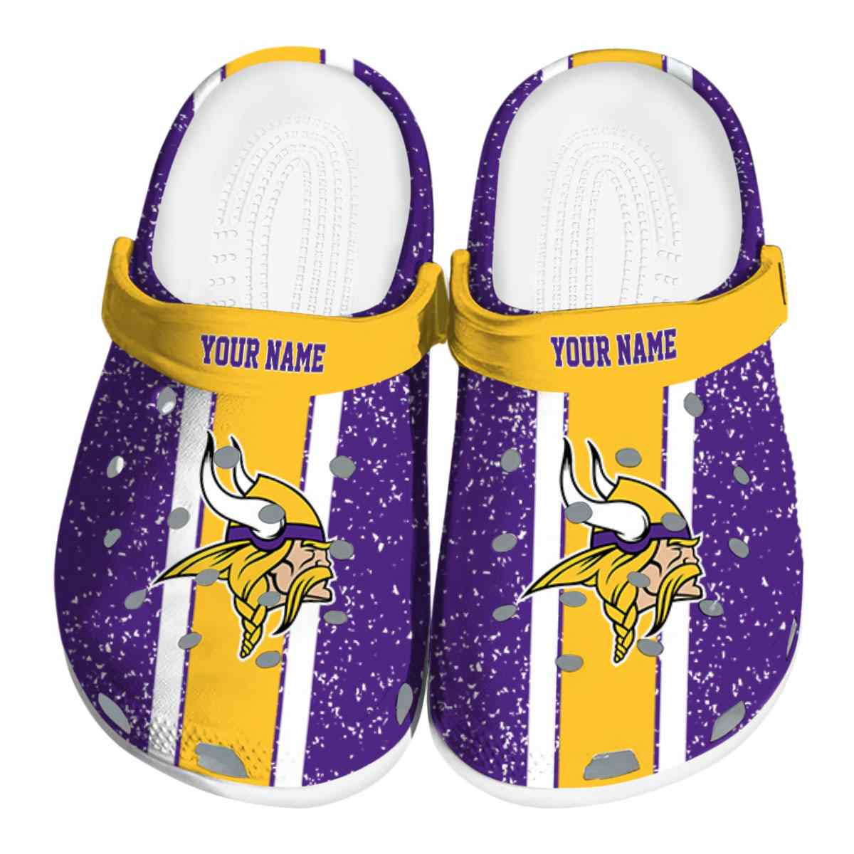 Minnesota Vikings Nfl Sport Crocs, Minnesota Vikings Comfortable For Men Women And Kids 39