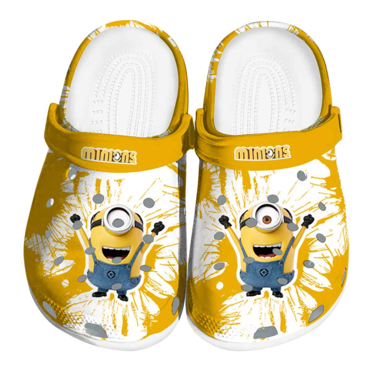 Minions Cartoon Crocs, Minions Comfortable For Men Women And Kids 35