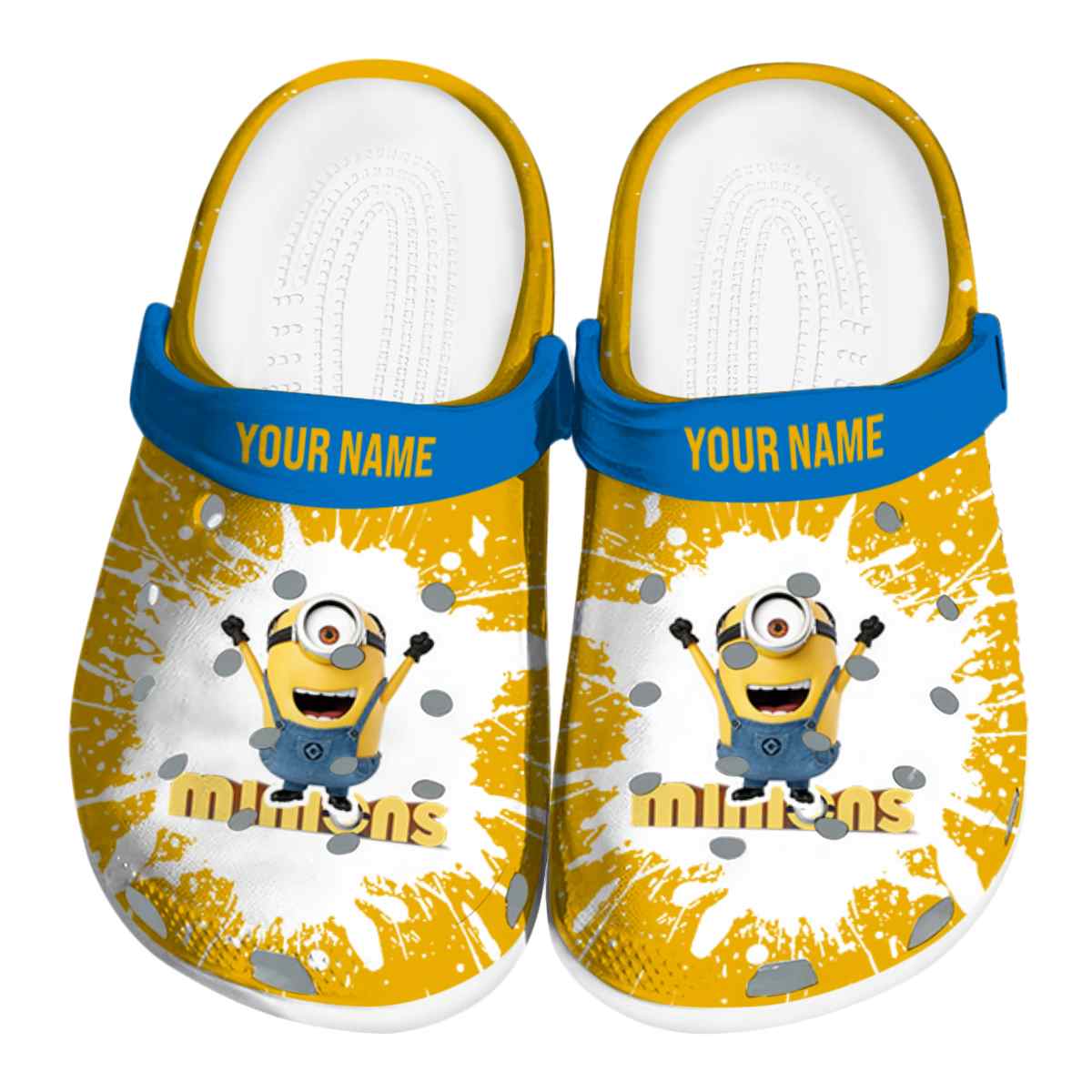 Minions Cartoon Crocs, Minions Comfortable For Men Women And Kids 26