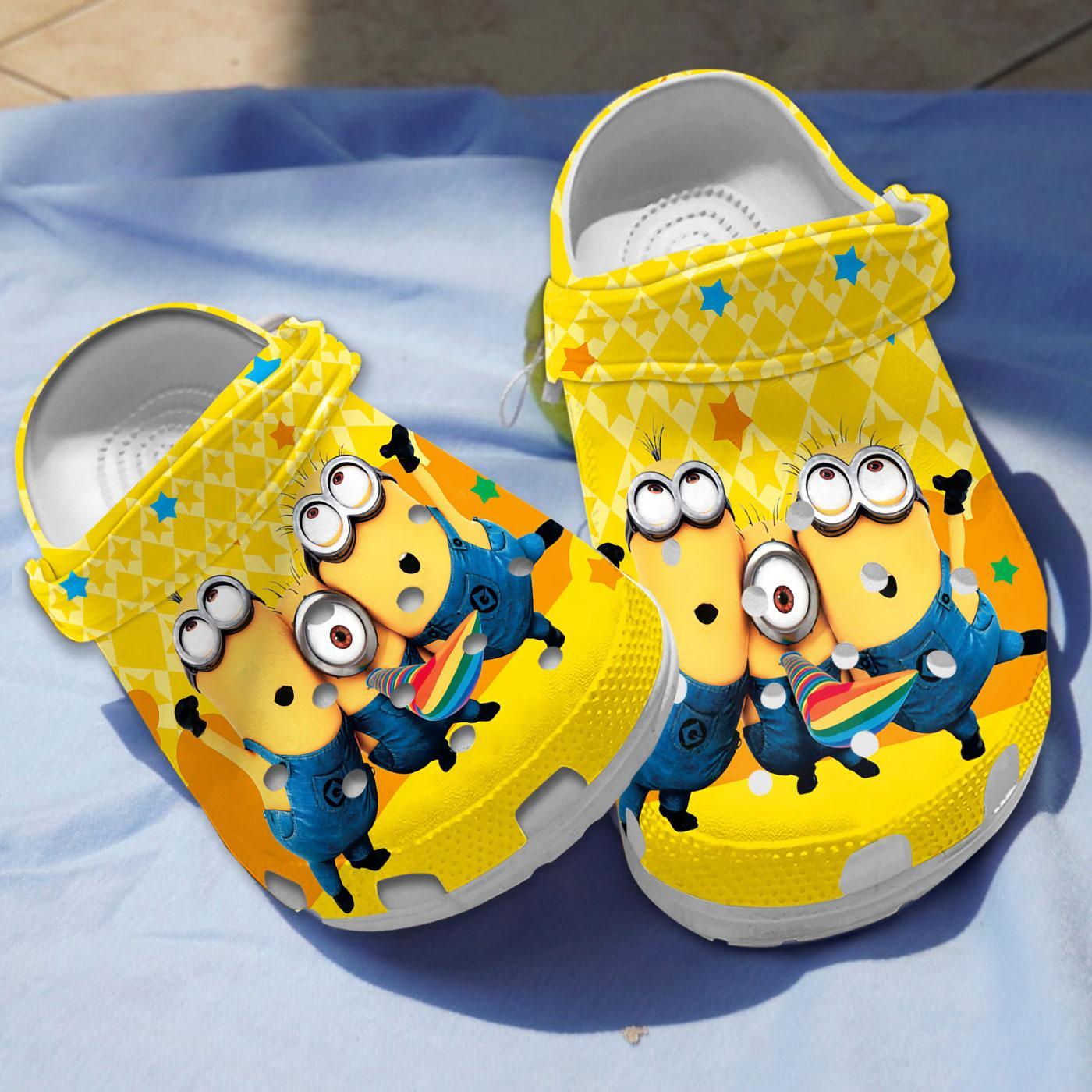 Minions Cartoon Crocs, Minions Comfortable For Men Women And Kids 53