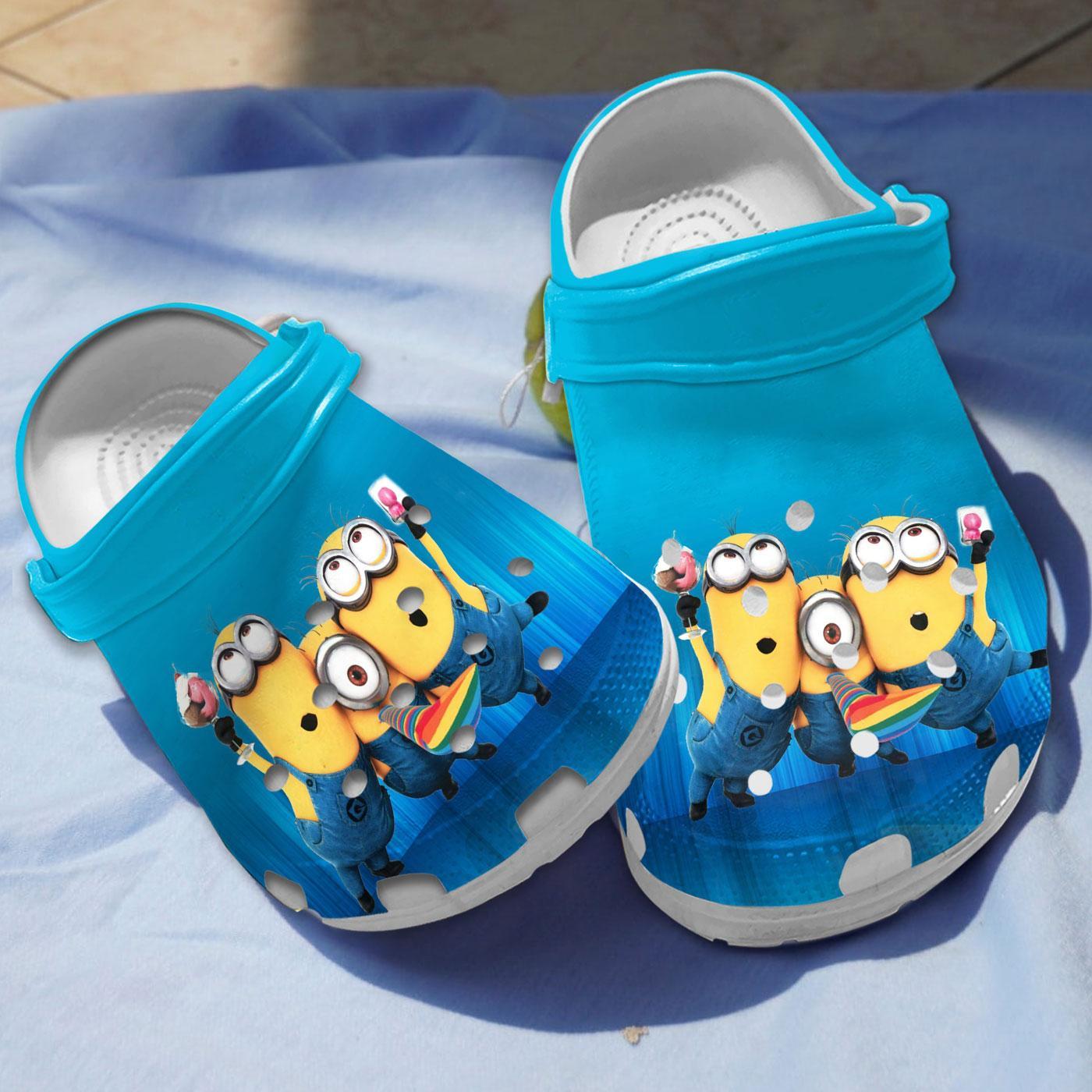 Minions Cartoon Crocs, Minions Comfortable For Men Women And Kids 56