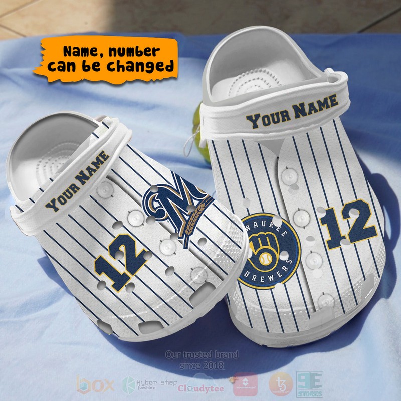 Milwaukee Brewers MLB Crocs, Milwaukee Brewers Comfortable For Men Women And Kids 75