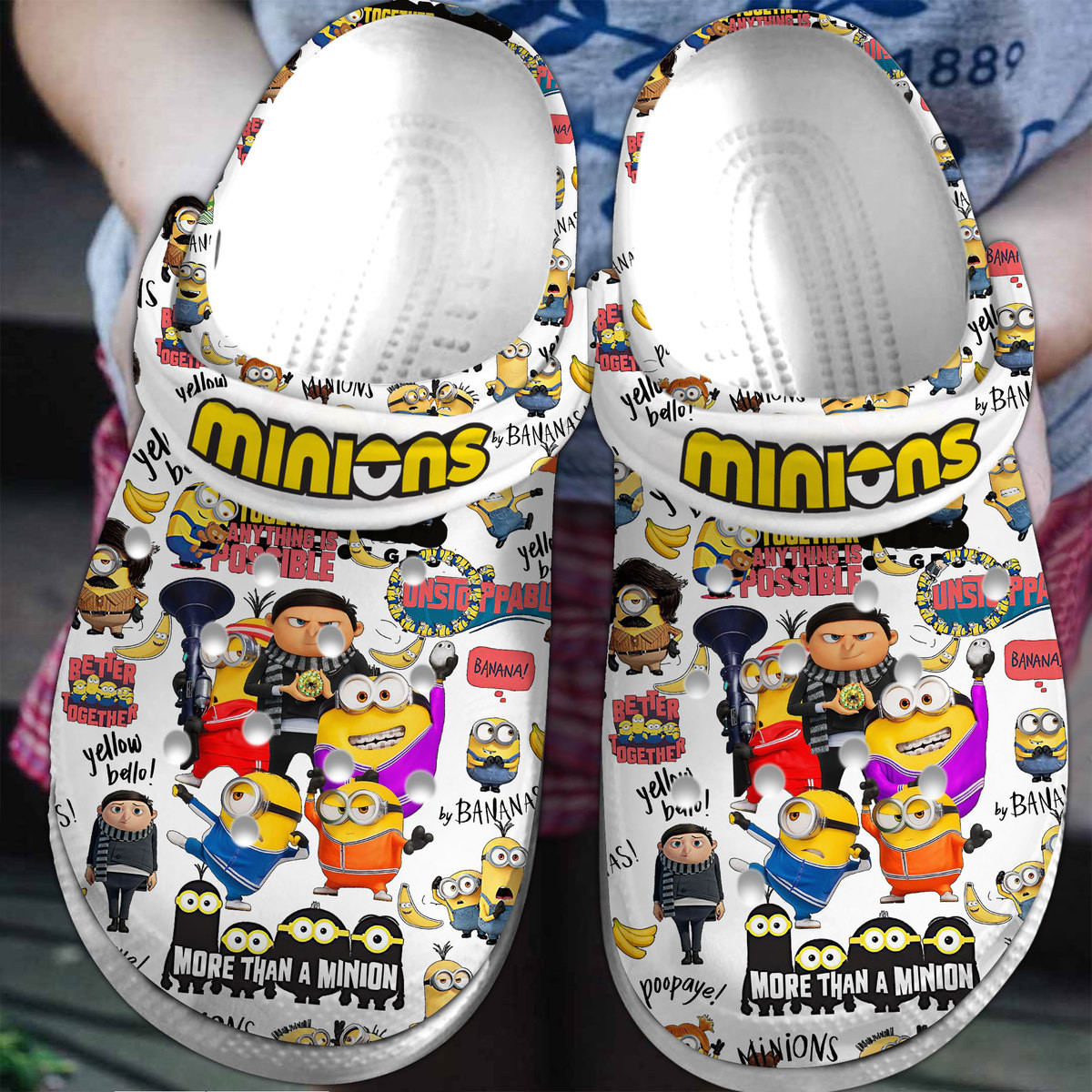 Minions Cartoon Crocs, Minions Comfortable For Men Women And Kids 63