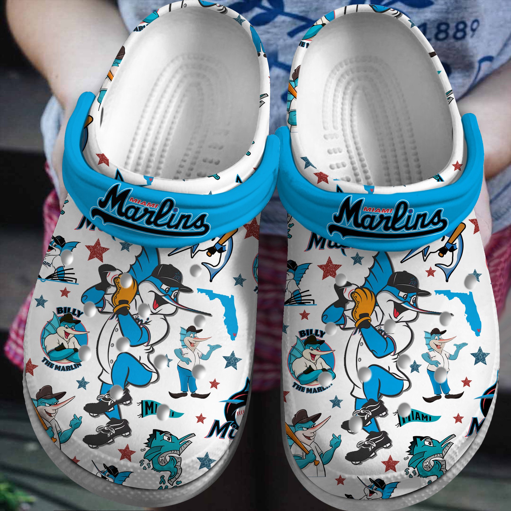 Miami Marlins MLB Crocs, Miami Marlins Comfortable For Men Women And Kids 81