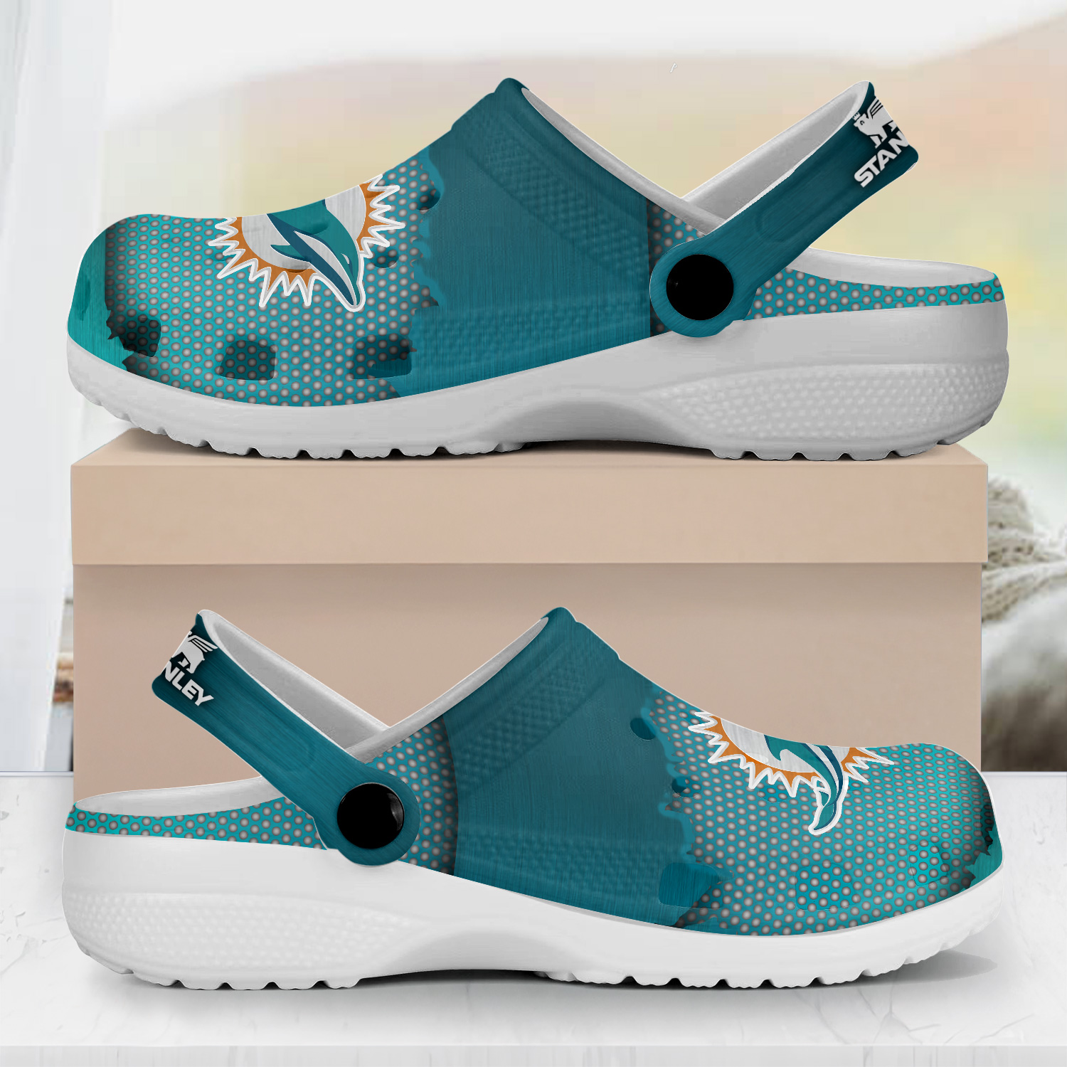 Miami Dolphins Nfl Sport Crocs, Miami Dolphins Comfortable For Men Women And Kids 82