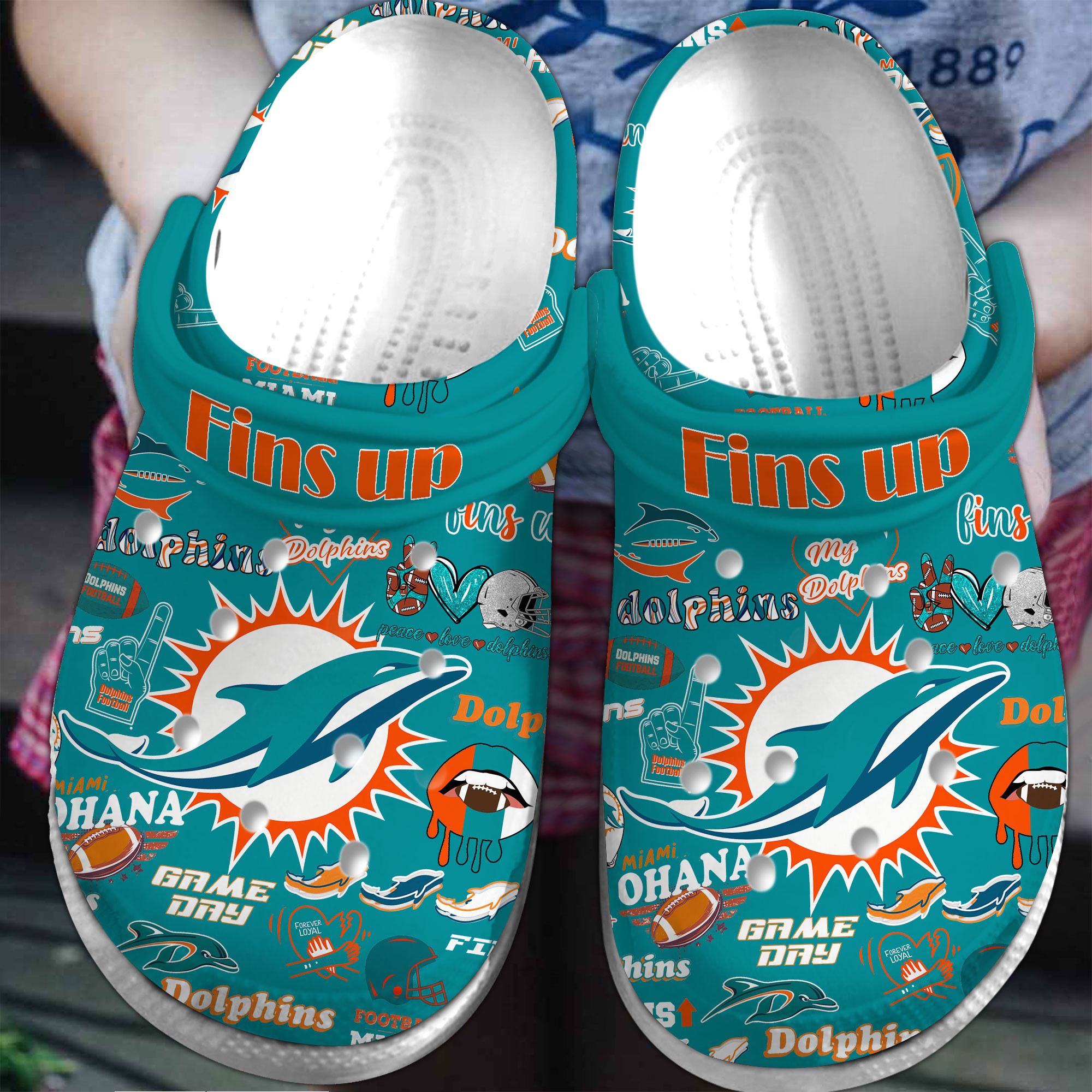 Miami Dolphins Nfl Sport Crocs, Miami Dolphins Comfortable For Men Women And Kids 29